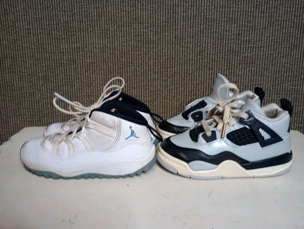 Lot Of 2 Air Jordan 11 Retro 'Legend Blue' & Air Jordan 4 Retro 'Platinum Gold'